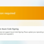 نحوه رفع خطا missing support for azure code signing در نود 32