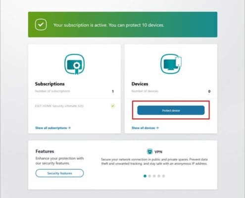 محصولات خانگی و اداری کوچک ESET را برای ویندوز دانلود و نصب کنید!
