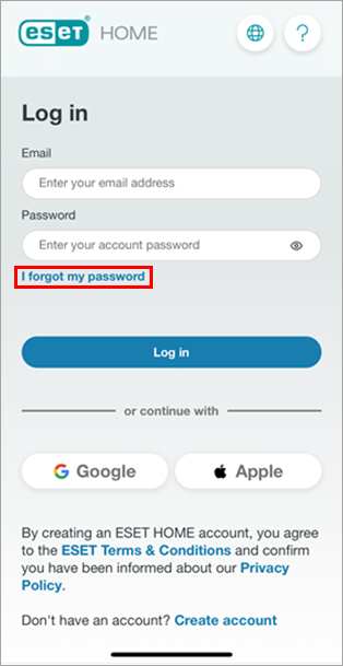 نحوه بازنشانی رمز عبور ESET HOME را بدانید!