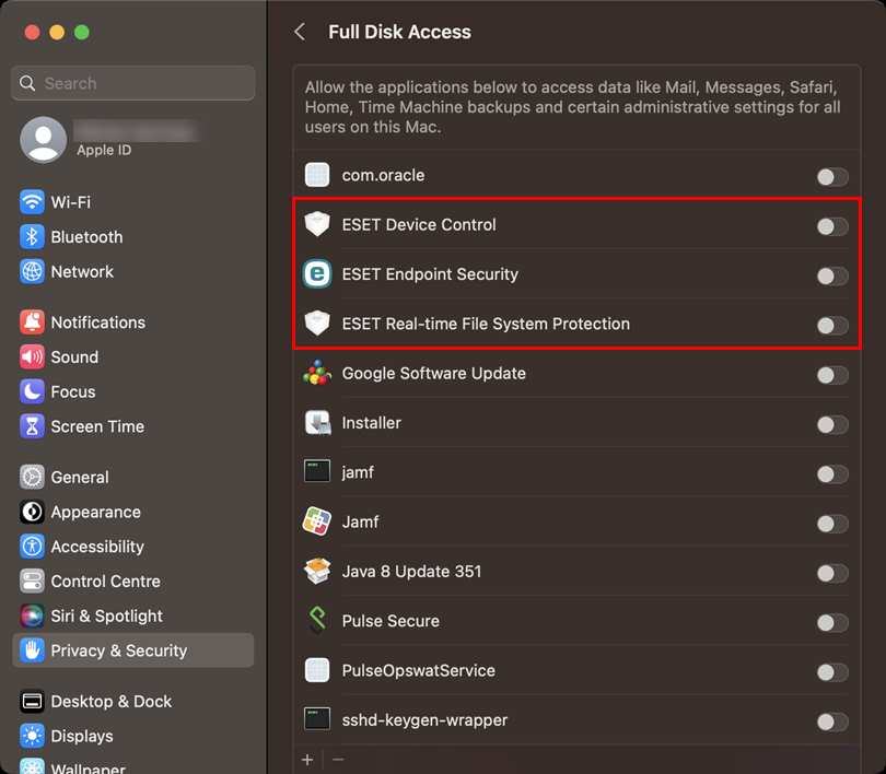 محصول امنیتی ESET