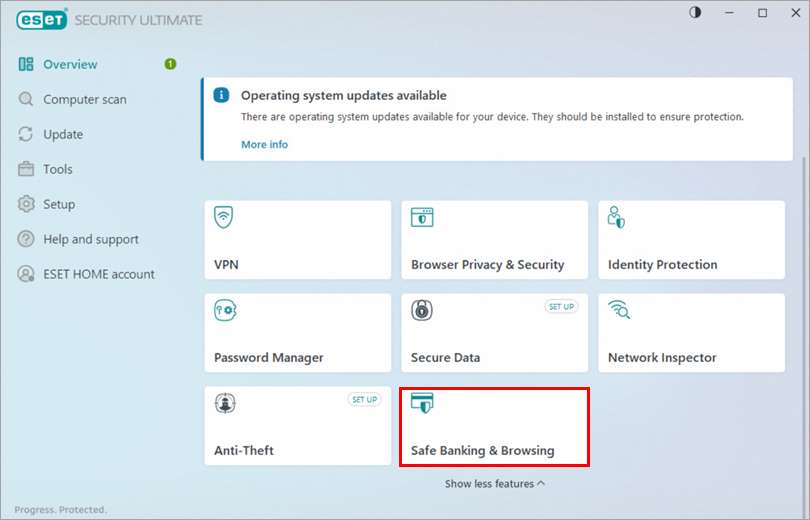 نحوه پیکربندی مرورگر امن eset