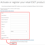 محصول ESET را بصورت آنلاین فعال یا ثبت کنید!