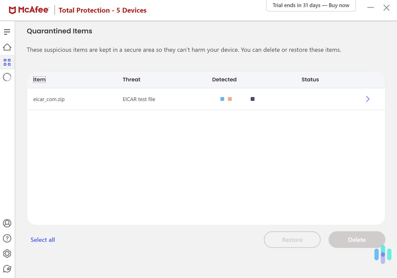تستهای محافظت در برابر بدافزار