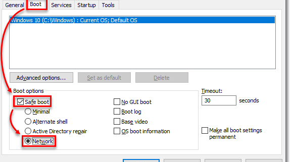 استفاده از ابزار حذف ESET در حالت ایمن (Safe Mode)