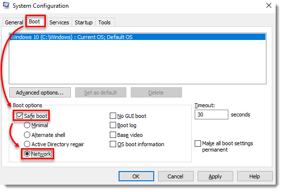 استفاده از ابزار حذف ESET در حالت ایمن (Safe Mode)
