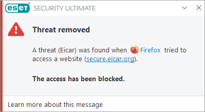 راهنمای اقدامات لازم پس از شناسایی تهدید امنیتی توسط ESET!