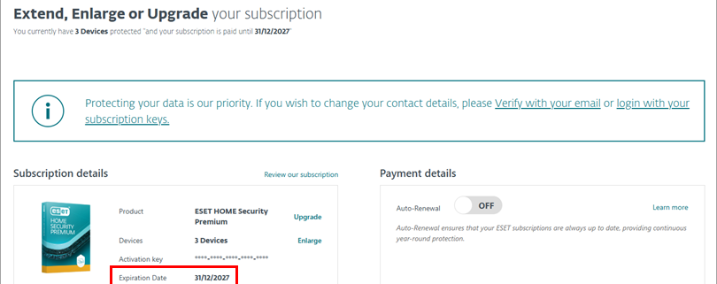 اعتبار اشتراک را در برنامههای خانگی و اداری کوچک ESET برای ویندوز مشاهده کنید!